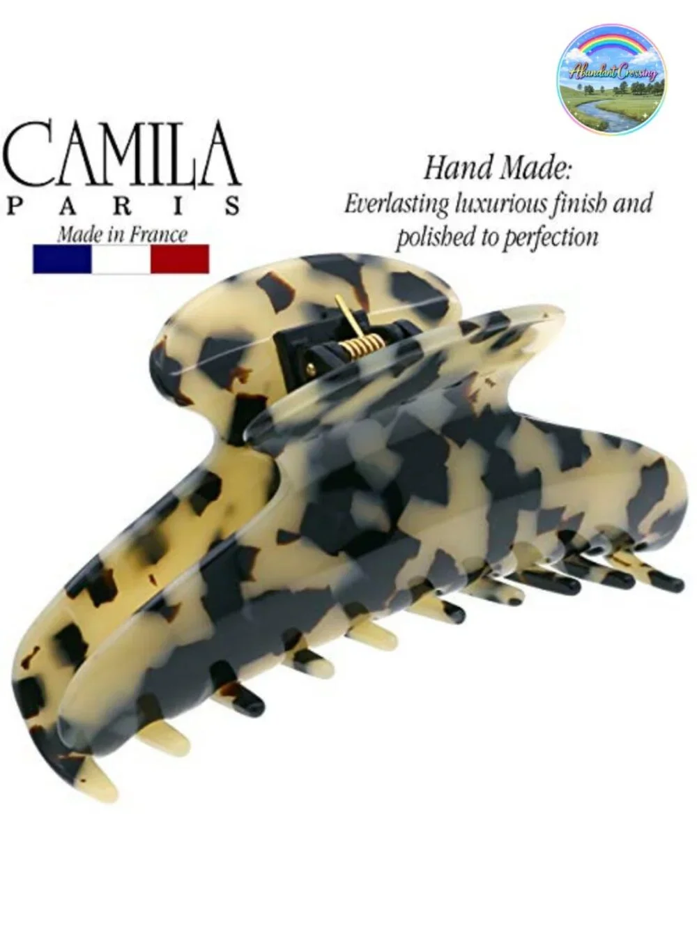 Extra Large French Hair Claw Clip for Thick Hair, Strong Hold, Cellulose Acetate